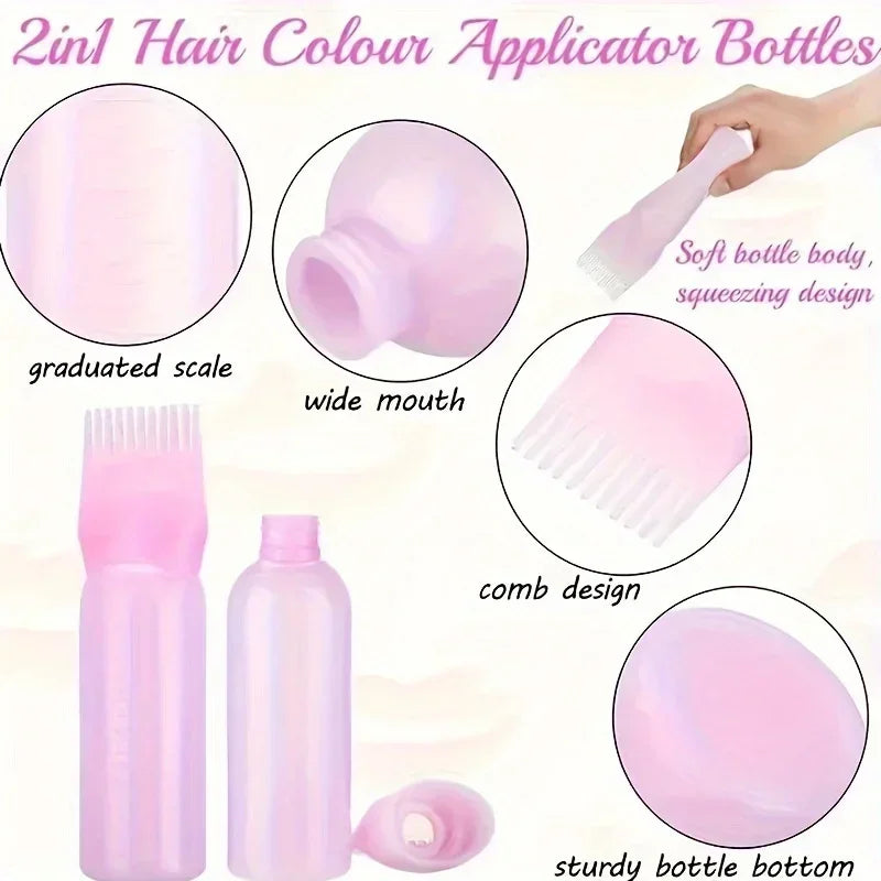 3Pcs Hair Care Set | Spray Detangler Brush, Root Comb Applicator Bottle & Scalp Massager for Wet & Dry Hair Styling, Scalp Care