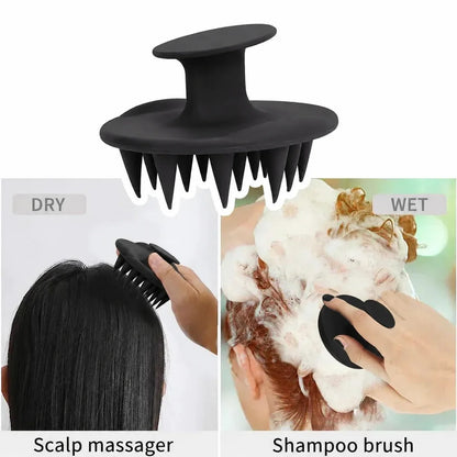 3Pcs Hair Care Set | Spray Detangler Brush, Root Comb Applicator Bottle & Scalp Massager for Wet & Dry Hair Styling, Scalp Care